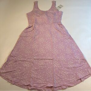 Pact Lavender Floral Dress